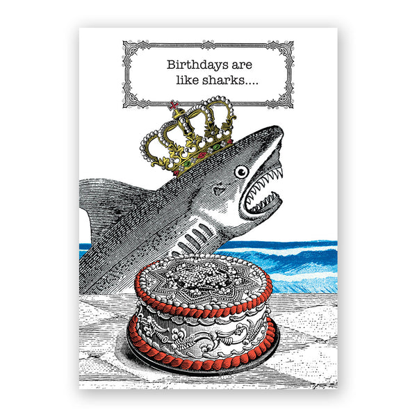 Card - Birthday - Shark - 3062sha