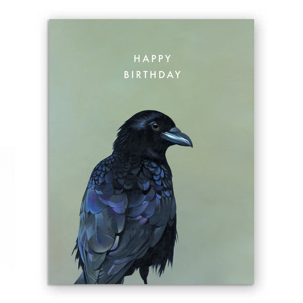 Card - Birthday - Crow - 3065cbd