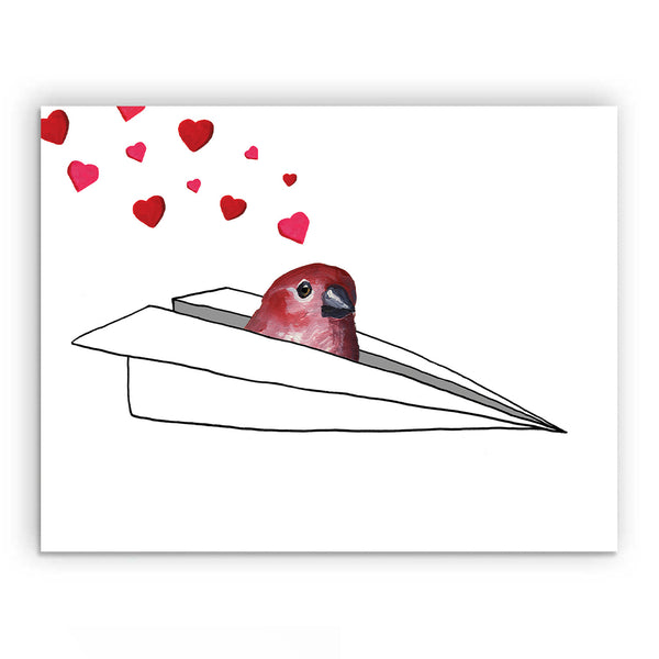 Card - Valentine - Airplane - 4012vpl