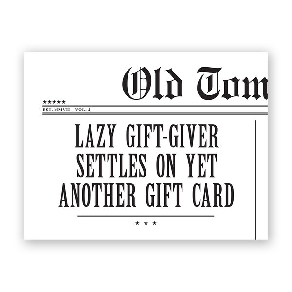 Card - Birthday/Any Occasion - Lazy Gift-Giver - H-01