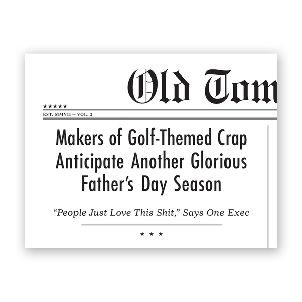 Card - Father's Day - Golf-Themed Crap - H-13