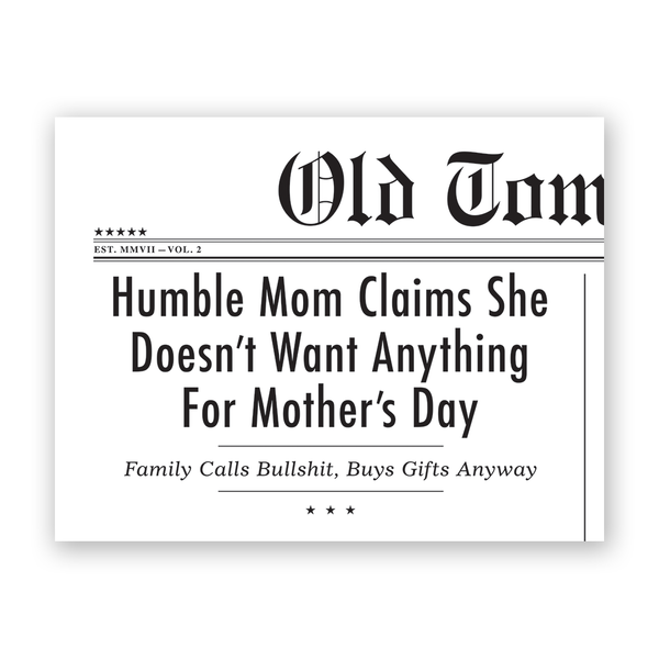 Card - Mother's Day - Humble Mom - H-54
