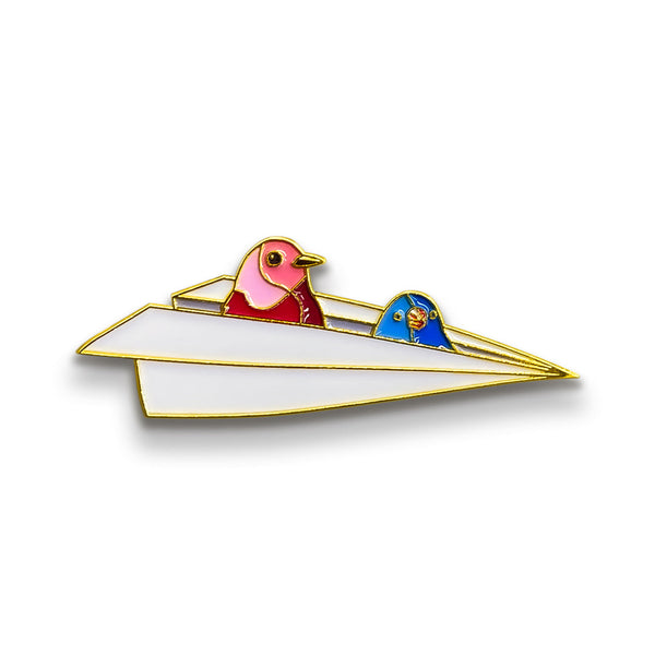 Enamel Pin - Airplane Birds - PIN-014
