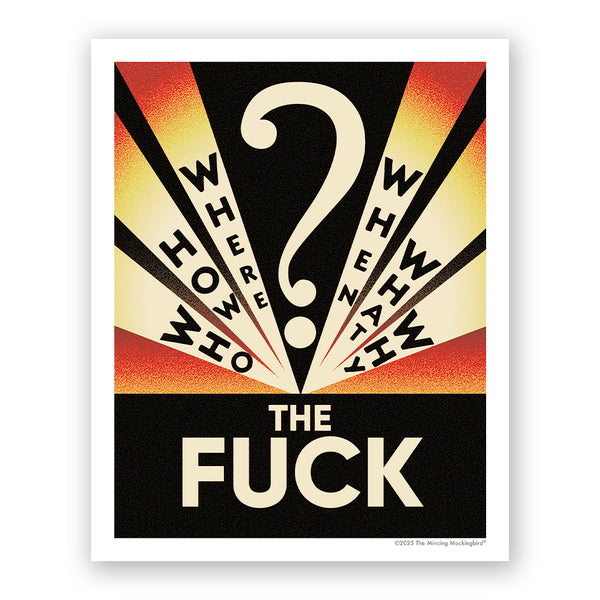 Paper Print - Who What Where