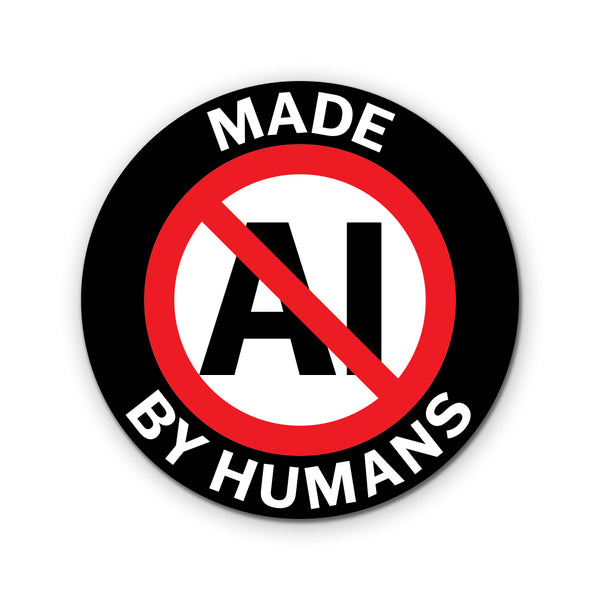 Round Sticker -  No AI - ST-2026