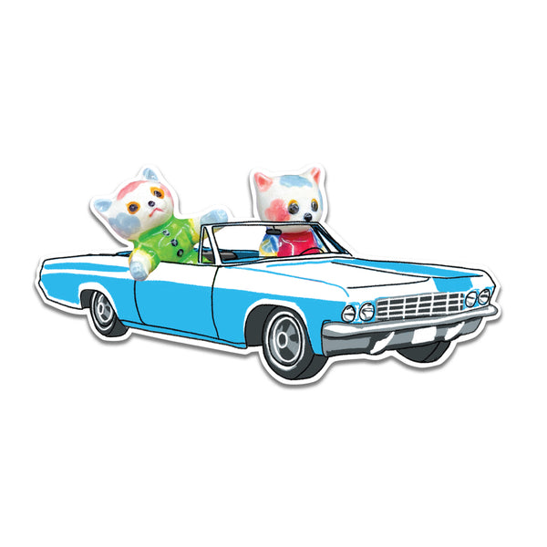 Sticker - Convertible Cat - ST-3010