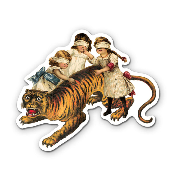 Sticker - Children & Tiger - ST-3013