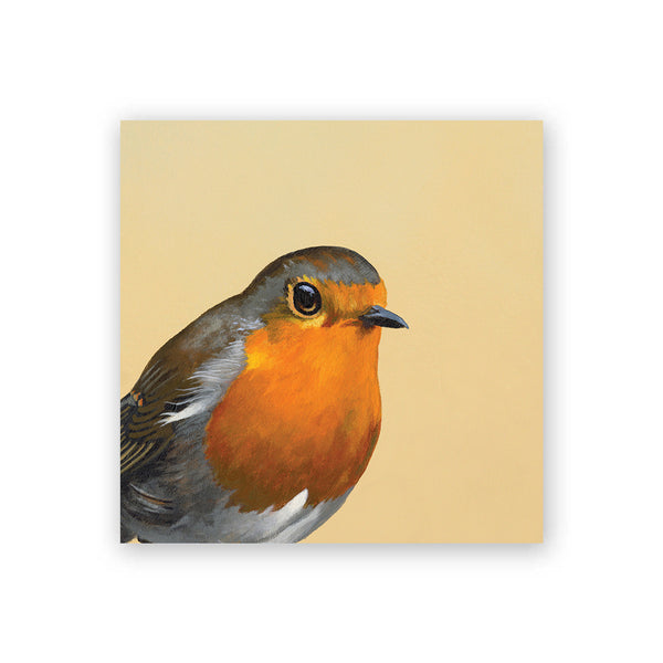 Wings on Wood 4 x 4 European Robin - W0015