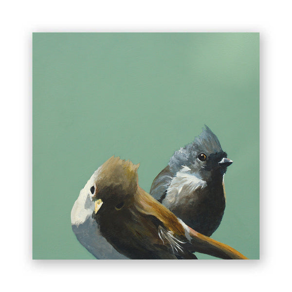 Wings on Wood 8 x 8 Titmice - W3025