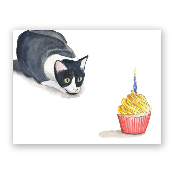 Card Birthday - Cupcake Cat - 3017cup