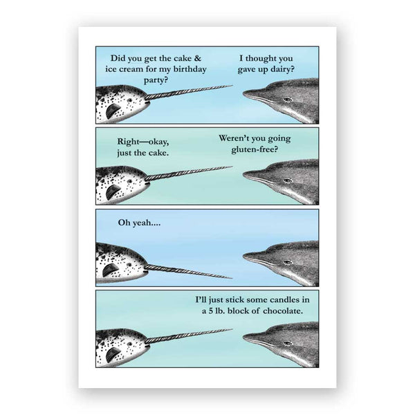 Card Birthday - Narwhal - 3018nar