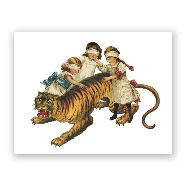 Card Birthday - Children & Tiger - 3020cht
