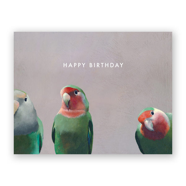 Card - Birthday - Lovebirds - 3038lvb