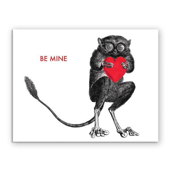 Card Valentine's Day - Tarsier Valentine Card - 4011tar