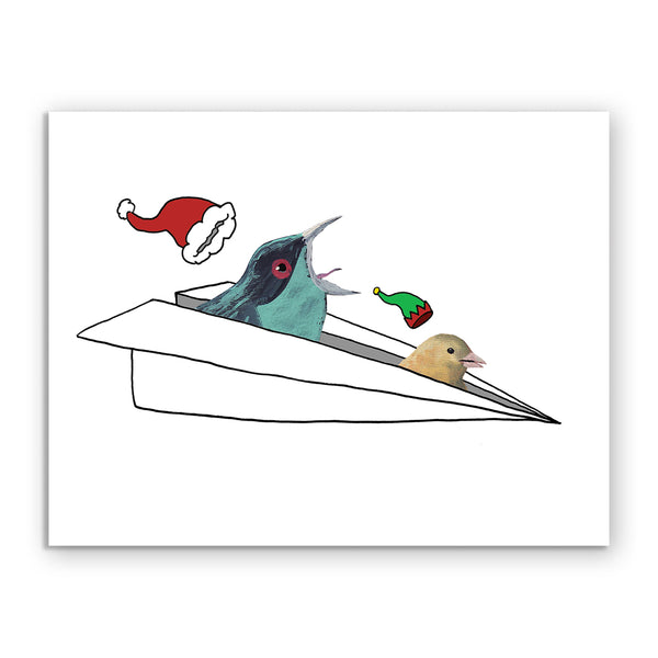 Card - Holiday - Christmas - Airplane - 4523xma