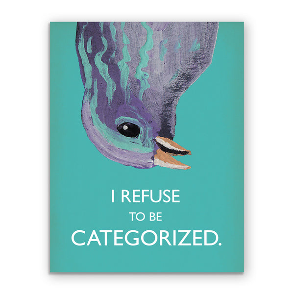 Card - Troubled Bird - I Refuse To Be Categorized Card - 638cat