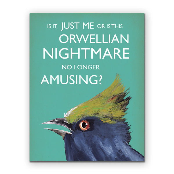 Card Troubled Bird - Orwellian Card - 642orw