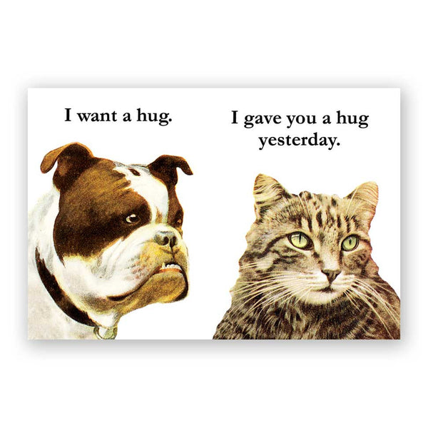 Magnet - Bulldog Hug - 7037bul