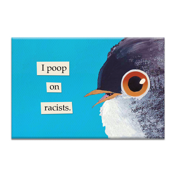Magnet - Poop on Racists - 7090rac