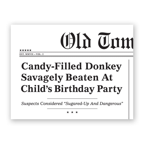 Card - Birthday - Candy-Filled Donkey -  H-30