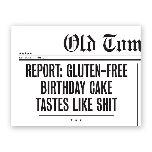 Card - Birthday - Gluten-Free Cake -  H-42