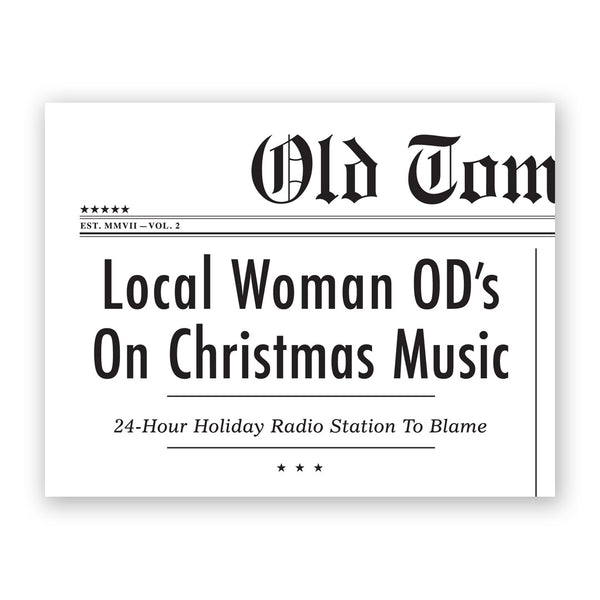 Card - Holiday - OD's On Christmas Music - H-61