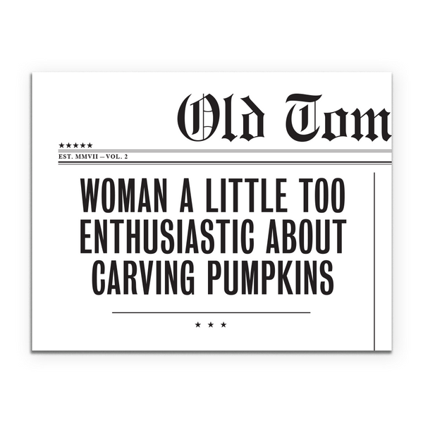 Card - Halloween - Carving Pumpkins - H-81
