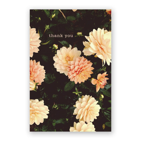 Card - Thank You - Thank You Dahlias - ML-S38