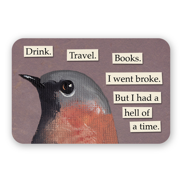 Sticker - Drink. Travel. Books. - ST-1005