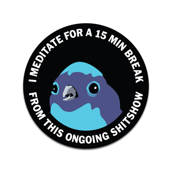 Round Sticker - Meditate - ST-1033