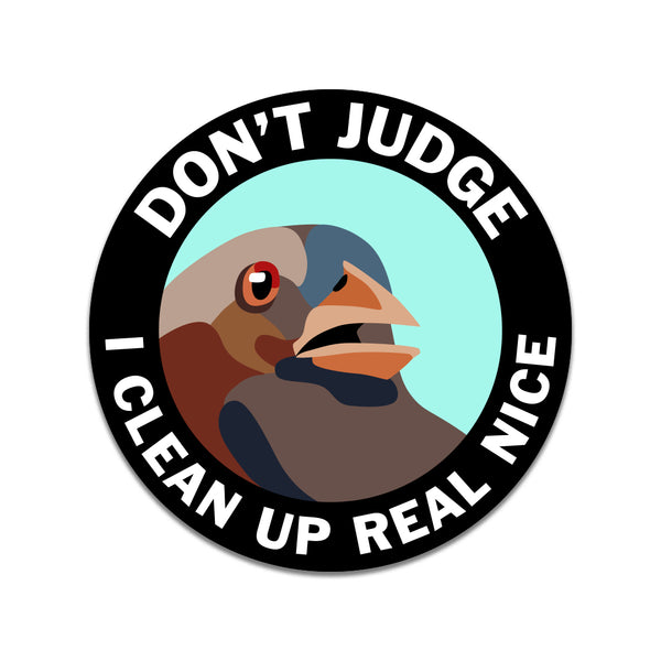 Round Sticker - Don't Judge - ST-1036