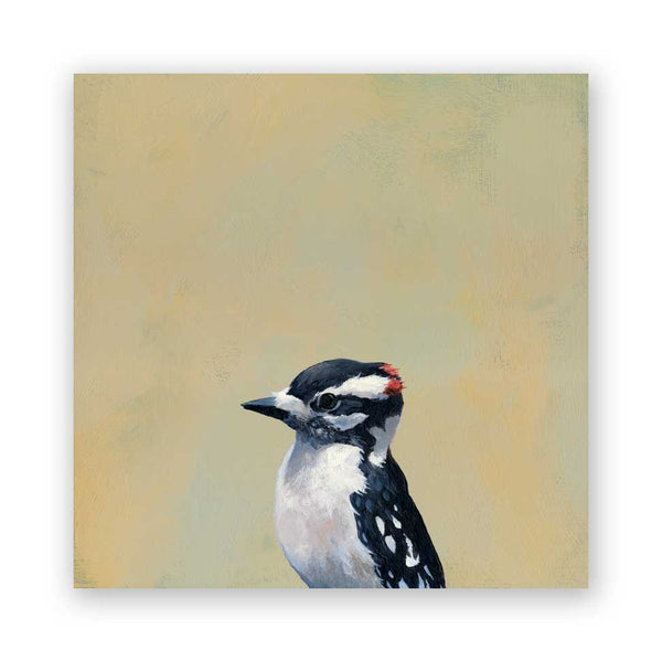 Wings on Wood 8 x 8 Downy Woodpecker - W3001