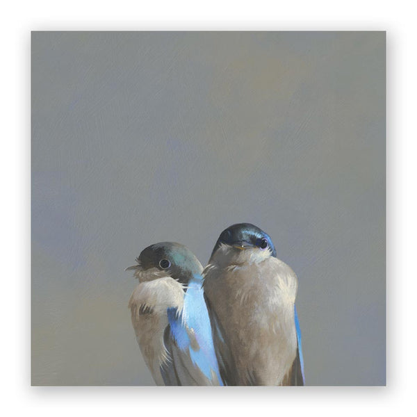 Wings on Wood 10 x 10  - Swallow Pair - W6012