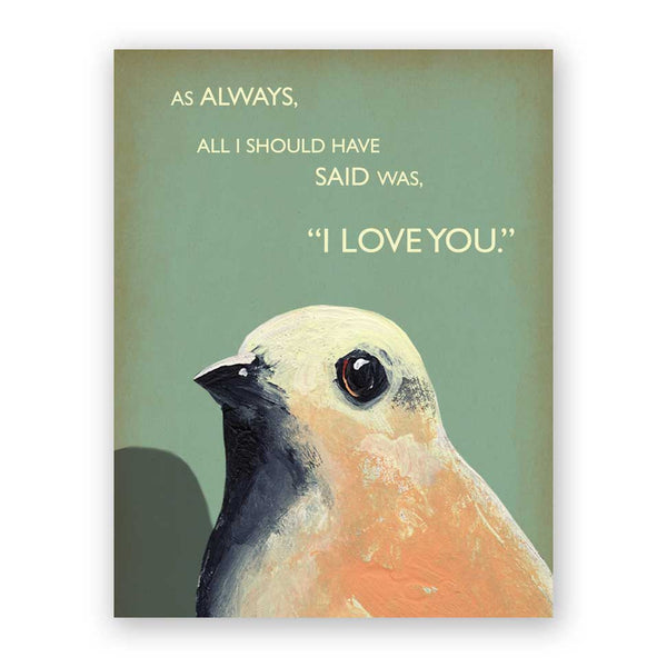 Card Troubled Bird - Always - 610ily
