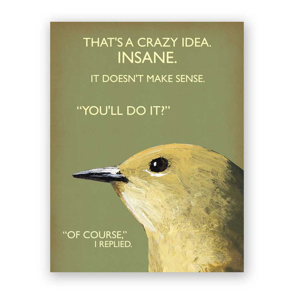Card Troubled Bird - Idea - 609ide