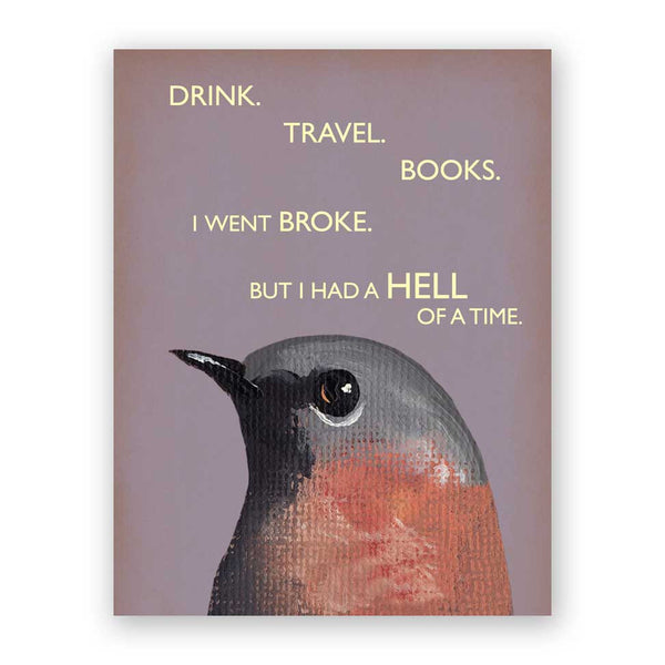Card Troubled Bird - Drink - 622dri
