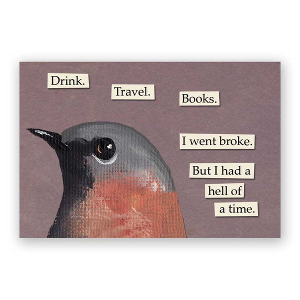 Magnet - Drink. Travel. Books. - 7010tra