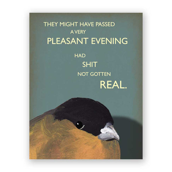 Card Troubled Bird - Evening - 611eve