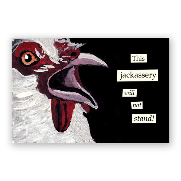 Postcard - Troubled Birds - Jackassery- 9014jac24 - Set of 24