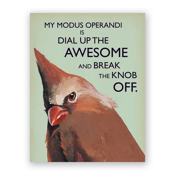 Card Troubled Bird - Modus Operandi - 615mod