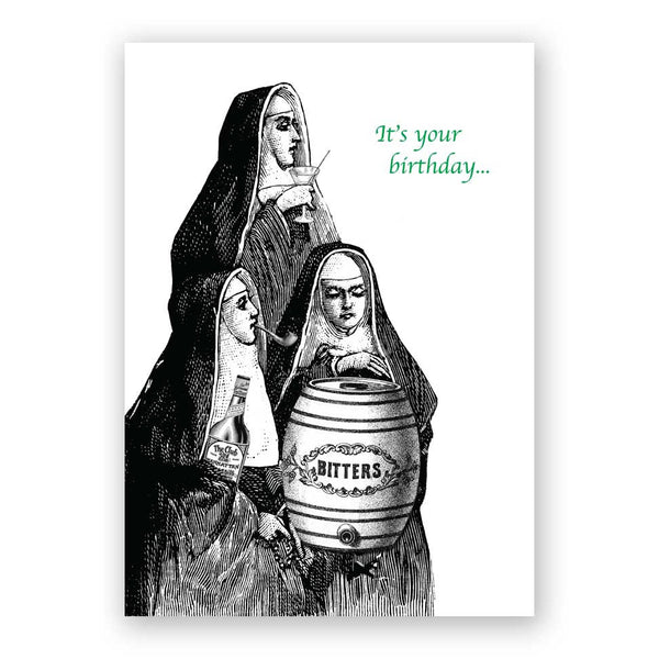 Card Birthday - Nuns Birthday Party - fm300nun