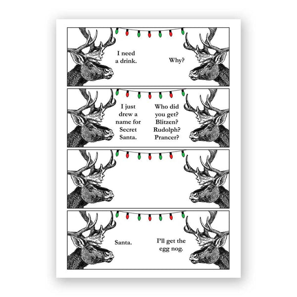 Card Holiday - Christmas - Secret Santa - 4500rei