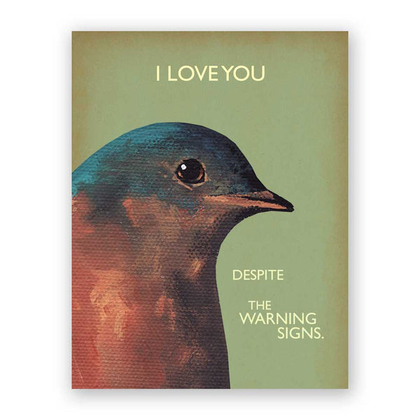 Card Troubled Bird - Warning - 603war